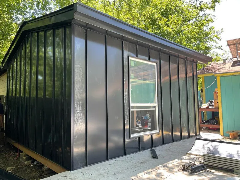 Black standing seam metal wall panels for Metal Roof Installation in Berea